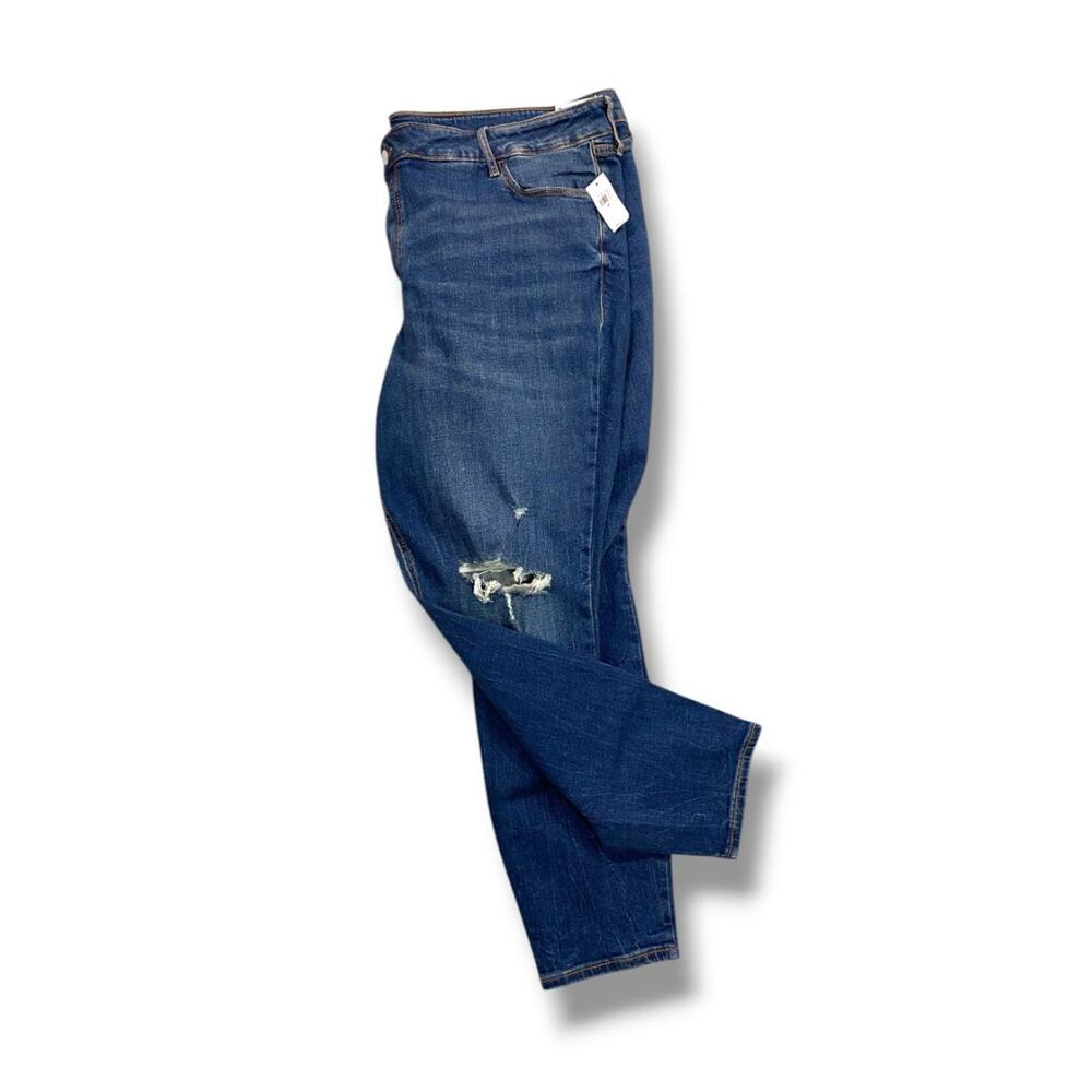 24 Old Navy Womens Plus Size New Distressed Jeans Rockstar Super Skinny Mid-Rise